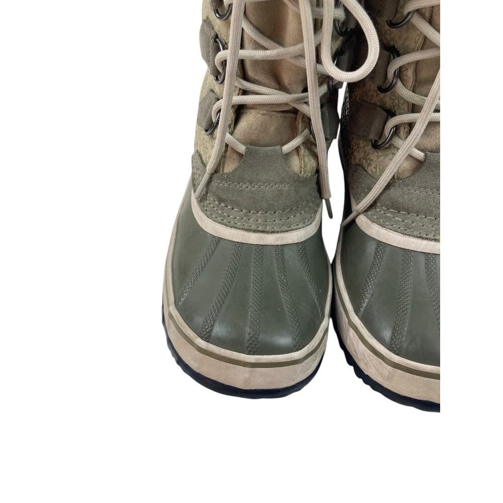 Sorel Olive and Cream Winter Boots - Picture 4 of 13